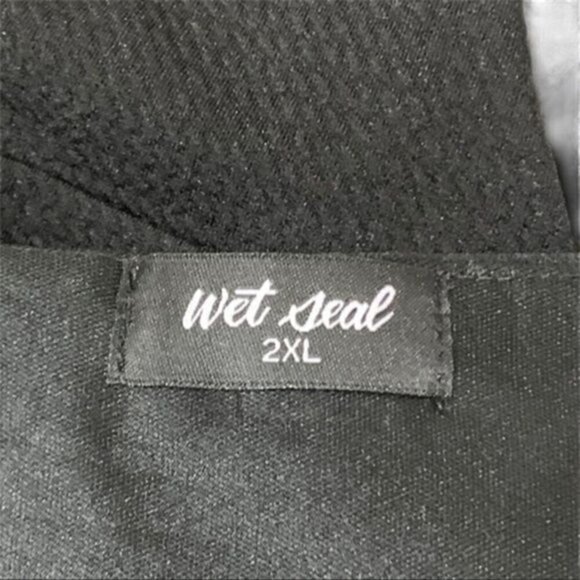 WET SEAL Black Flutter Sleeve Dress 2XL - Picture 8 of 8